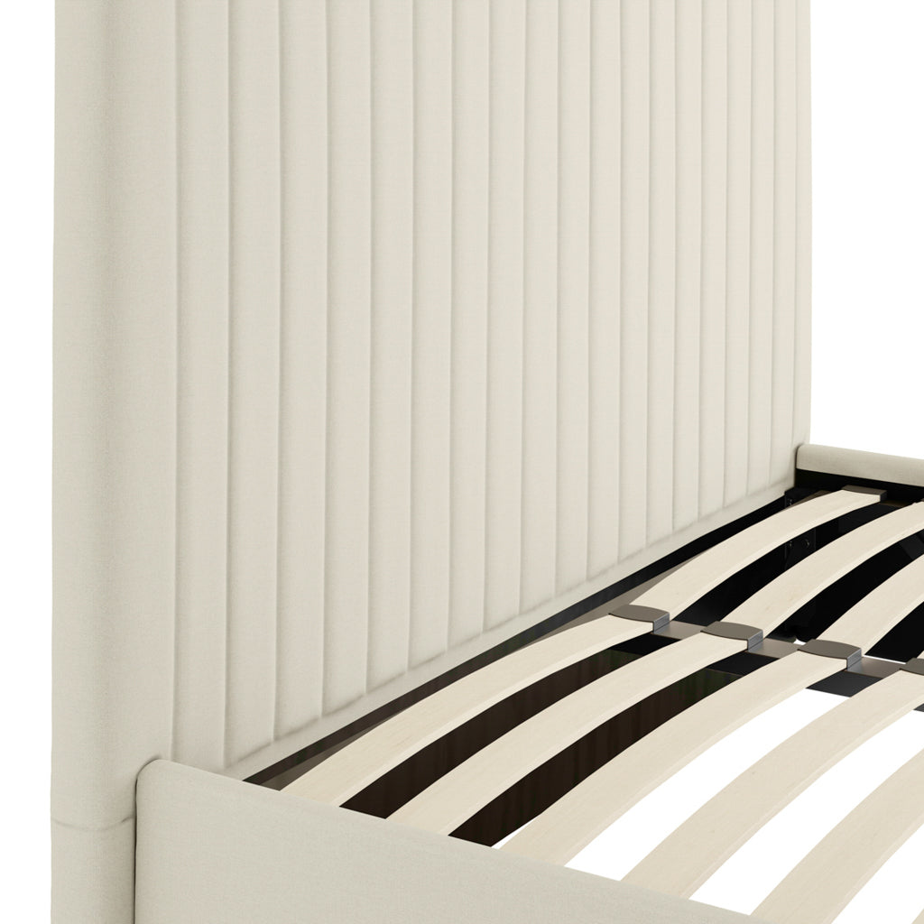 Zara High Velvet Fabric Ottoman Bed