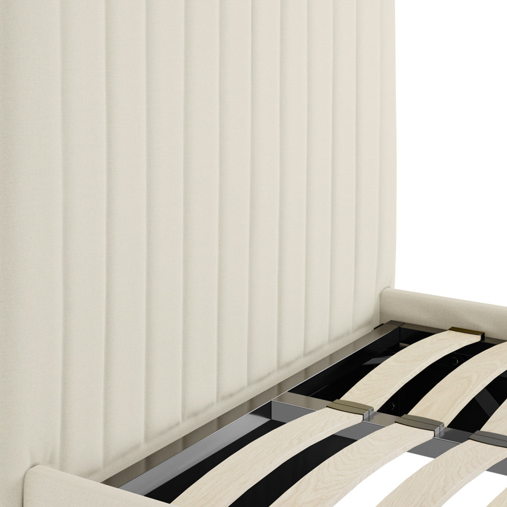 Zara High Velvet Fabric Ottoman Bed