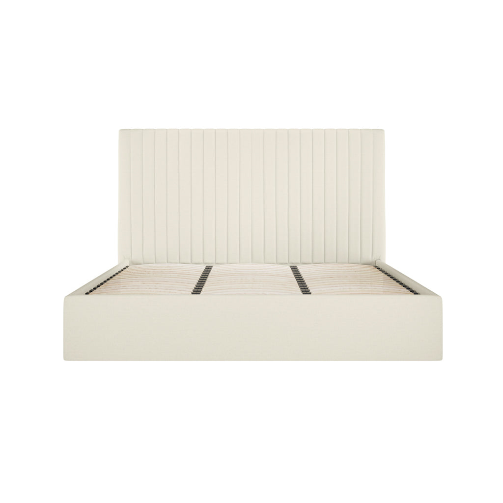 Zara High Velvet Fabric Ottoman Bed