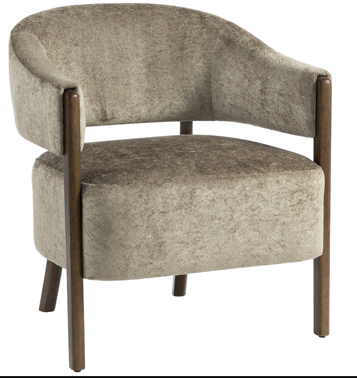 Fabio Dining Table Set - Icludes 6 Tan upholstered tub chairs