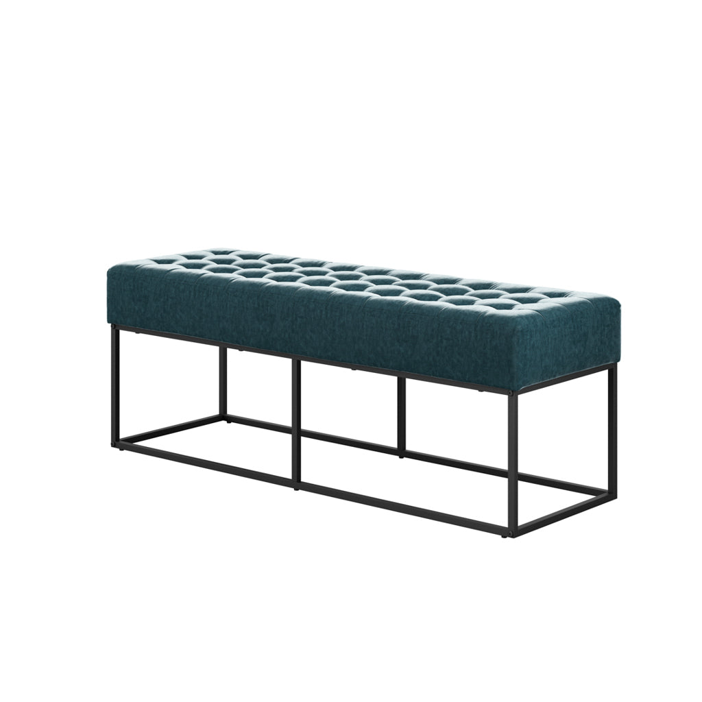 Bode Blue Chenille Bench