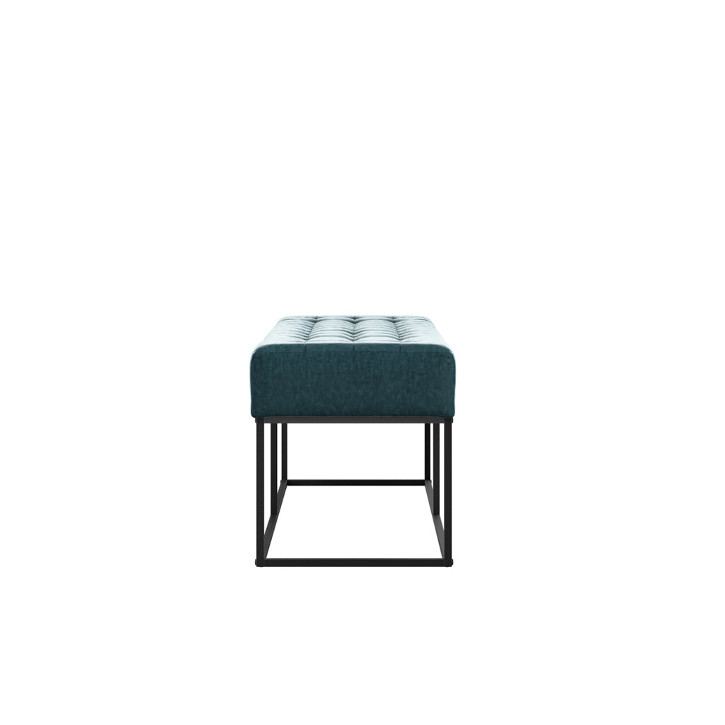Bode Blue Chenille Bench