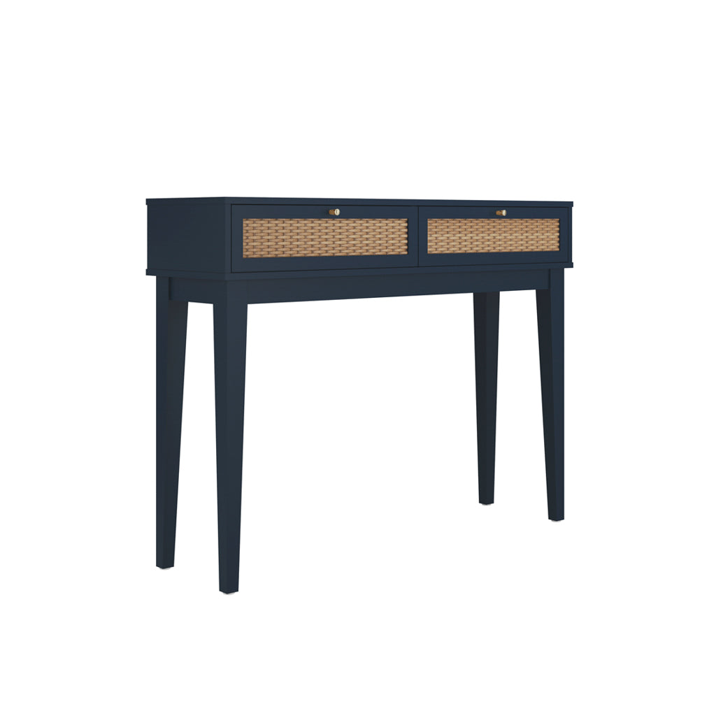 Bordeaux Navy Rattan Dressing Table
