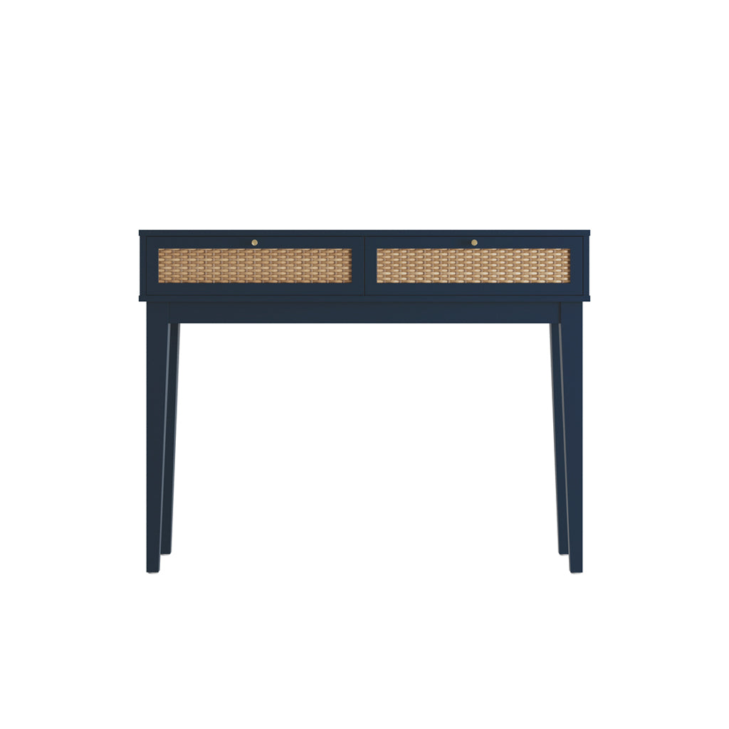 Bordeaux Navy Rattan Dressing Table