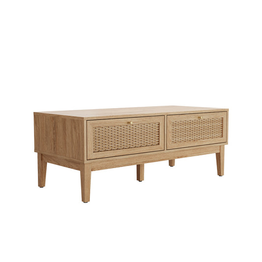 Bordeaux Oak Rattan Coffee Table