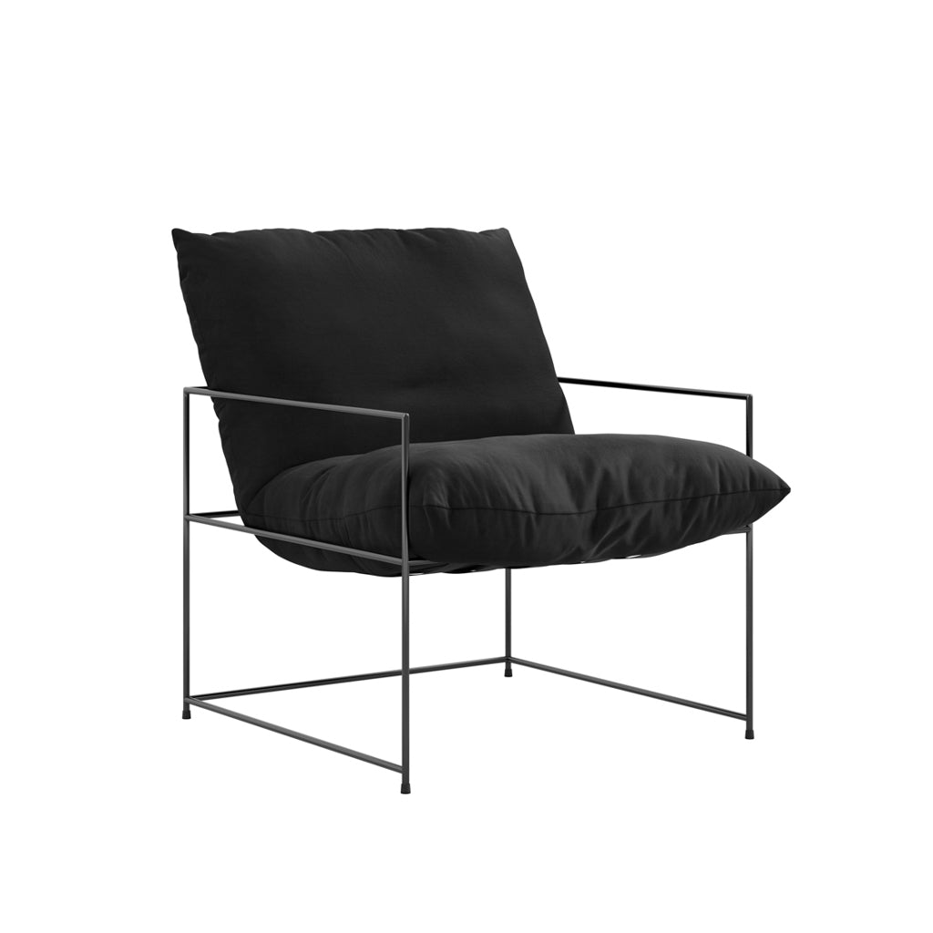 Brooklyn Black Velvet Chair