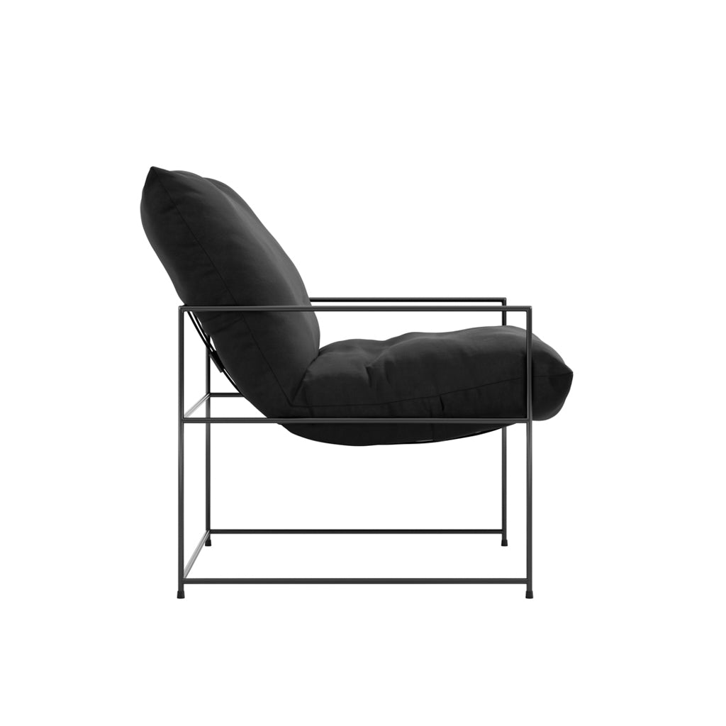 Brooklyn Black Velvet Chair
