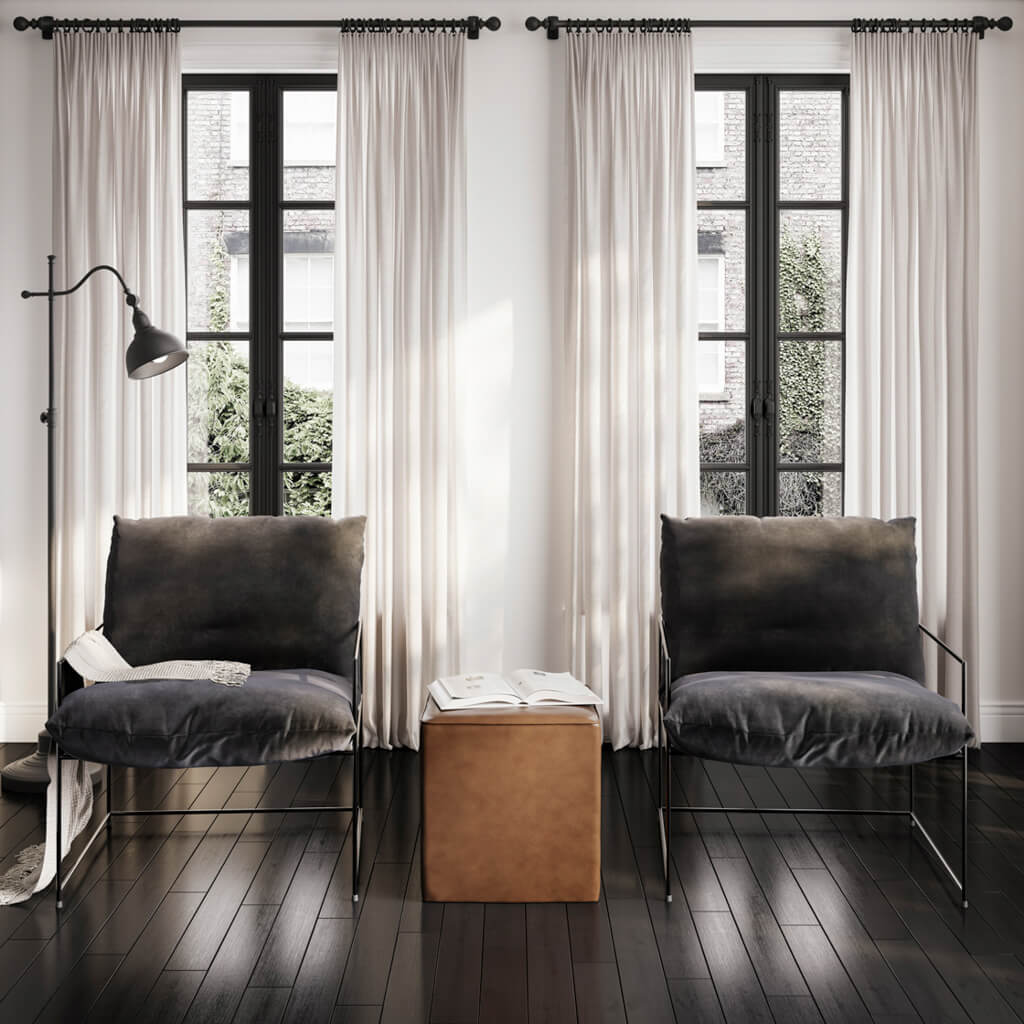 Brooklyn Black Velvet Chair
