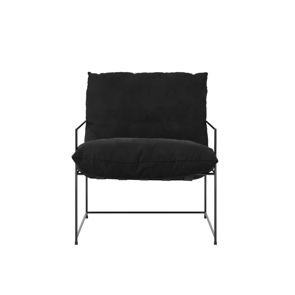 Brooklyn Black Velvet Chair
