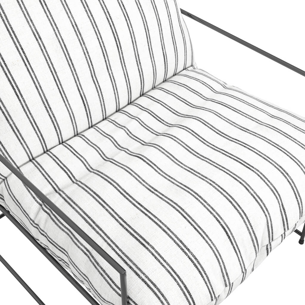 Brooklyn Chalk Stripe Twill Chair