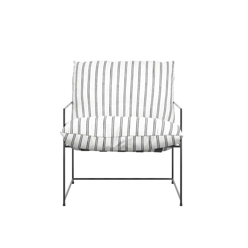 Brooklyn Chalk Stripe Twill Chair