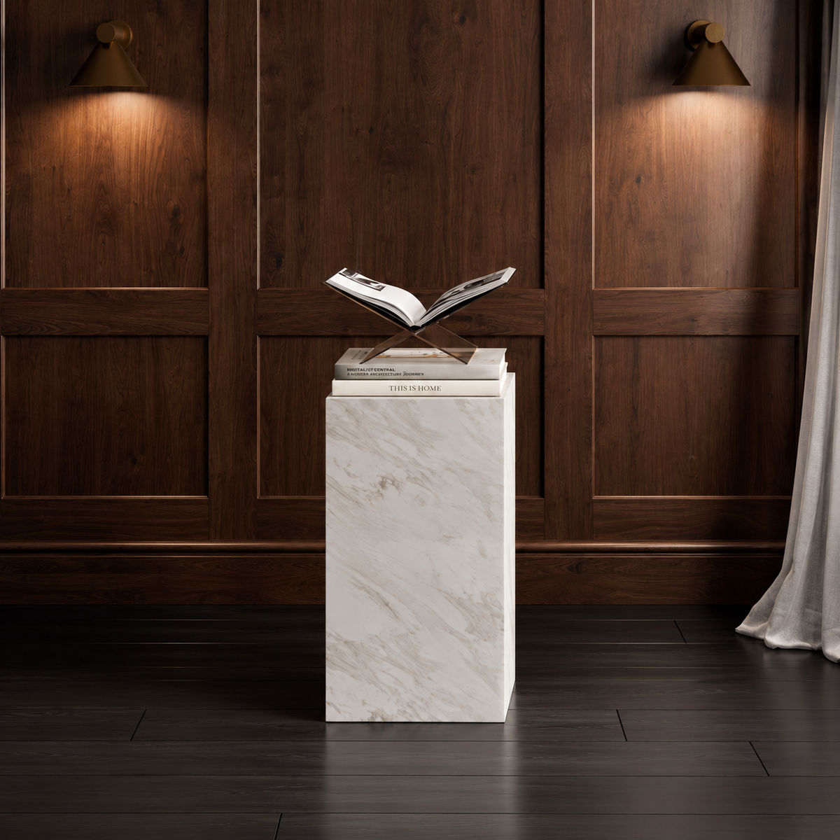San Leo Small Pedestal White