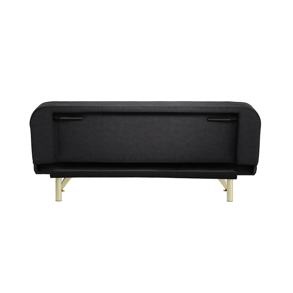Burlington Black Velvet Sofa Bed