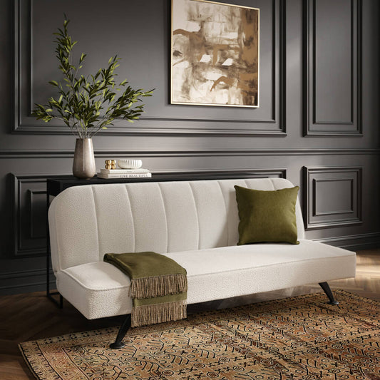 Burlington Ivory Bouclé Sofa Bed