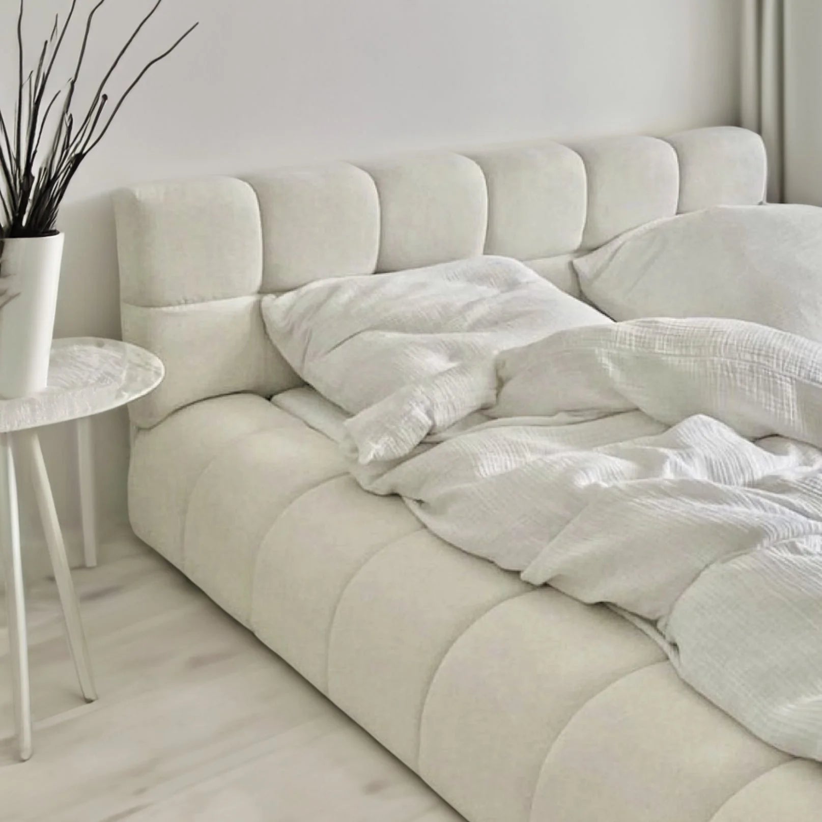 Coleman Boucle Upholstered Bed Frame