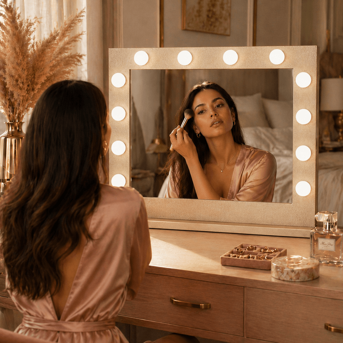 Gold Hollywood Mirror 80 x 60cm