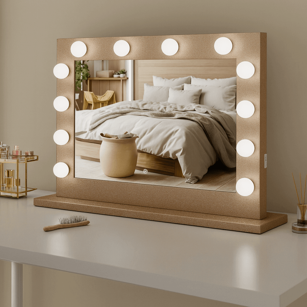 Gold Hollywood Mirror 80 x 60cm