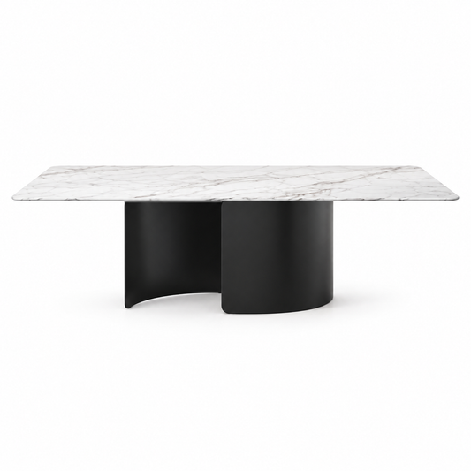 Boretti White Marble Dining Table 180cm/220cm/240cm