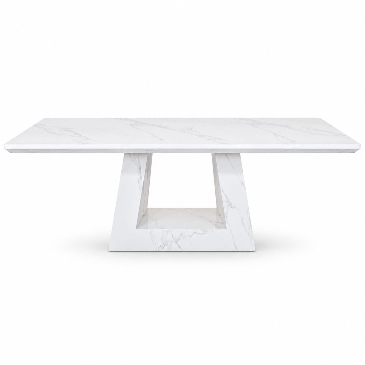 Palermo White Marble Dining Table - 160cm/180cm/200cm