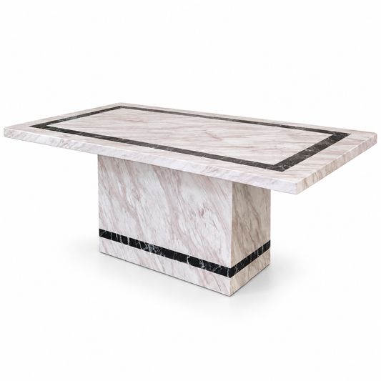 Asprilla Cream Marble Dining Table - 160cm/180cm/200cm