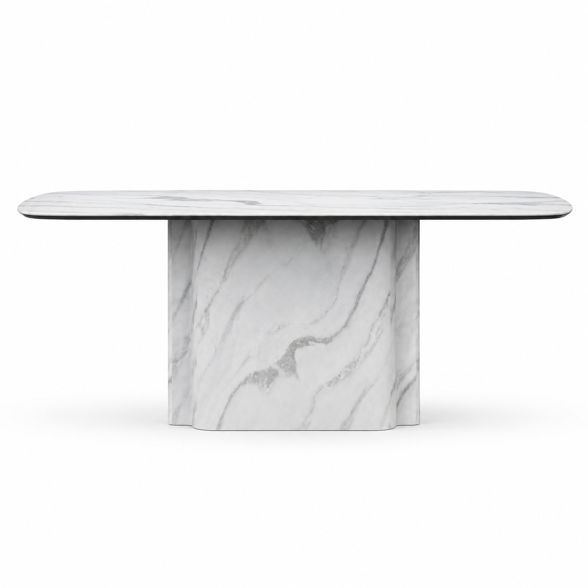 Verona White Marble Dining Table - 180cm/220cm/240cm