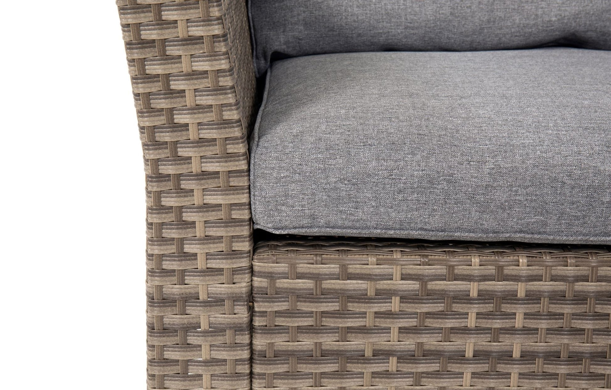 Chesterton Grey 5 Seater Corner Rattan Garden Sofa Lounge Set and Cushion Box Bundle