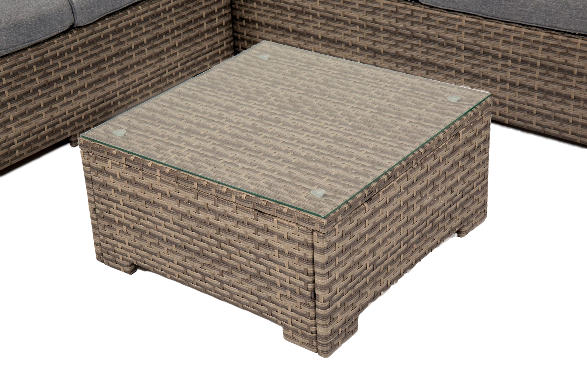 Chesterton Grey 5 Seater Corner Rattan Garden Sofa Lounge Set, Cover and Cushion Box Bundle