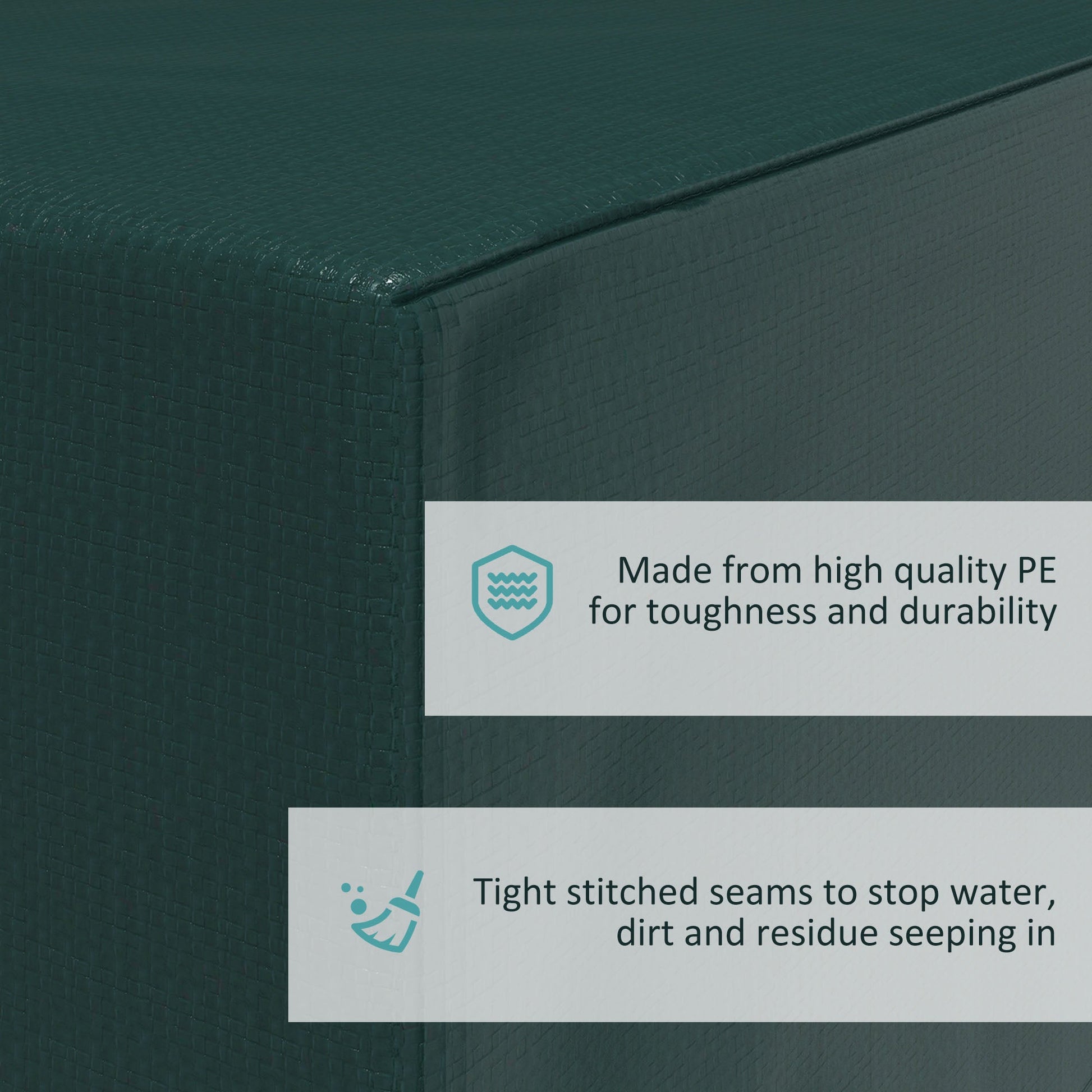Garden Furniture Cover, Waterproof Anti-UV Large Protective Patio Set Covers, 235 x 190 x 90cm, Green