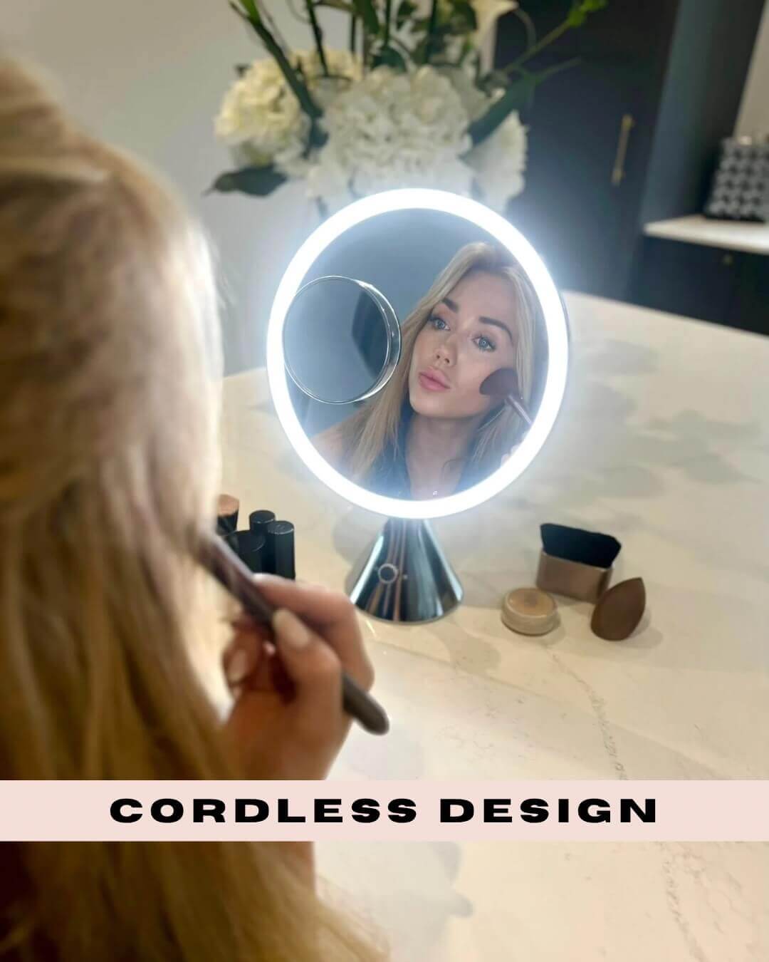 Glam Pro Cosmetic Vanity Mirror in Chrome