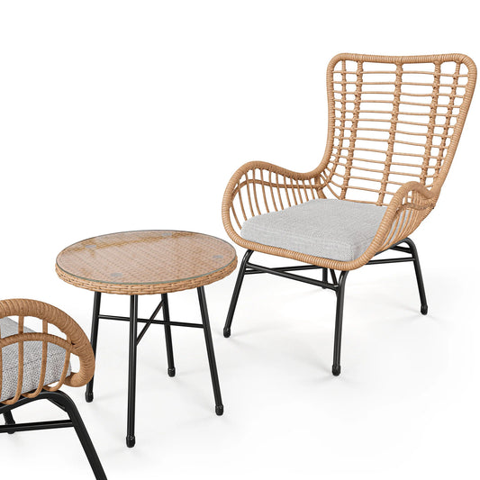 SERRANTE garden furniture - Beige/Light Grey