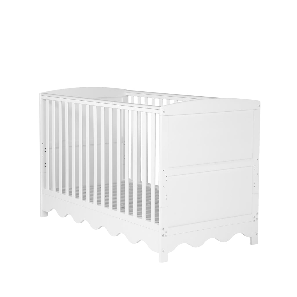 3 Piece Nursery Cloud 9 White Bedroom Furniture Set