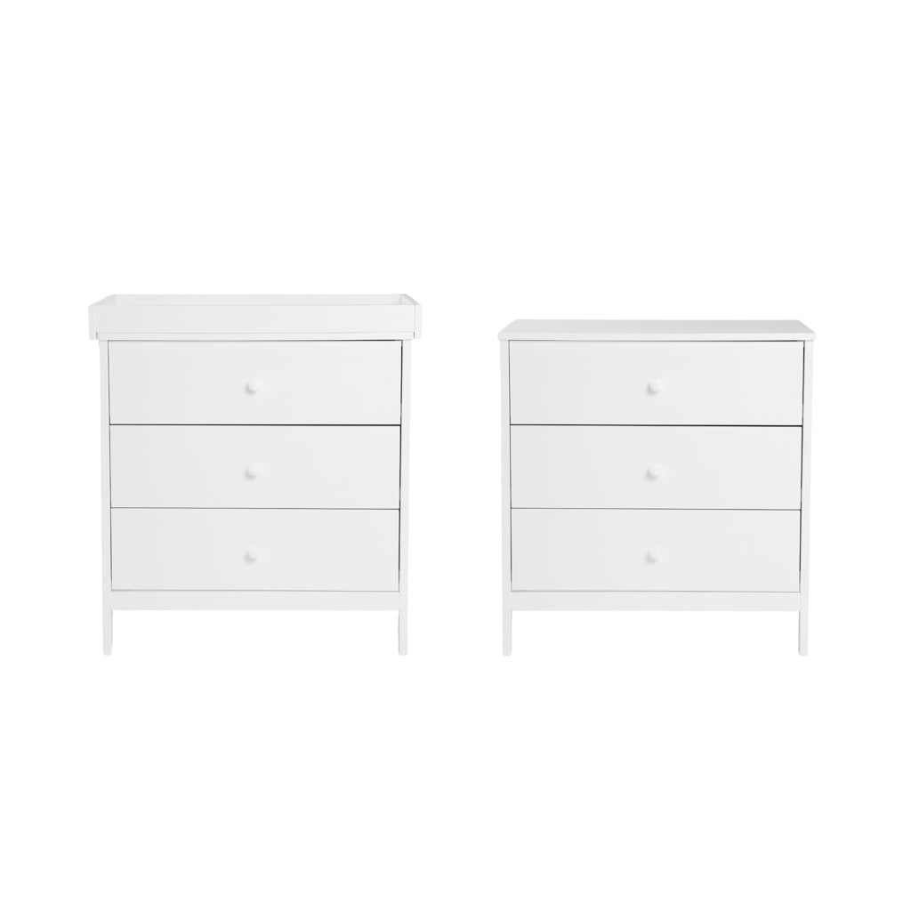 3 Piece Nursery Bloom White Bedroom Furniture Set