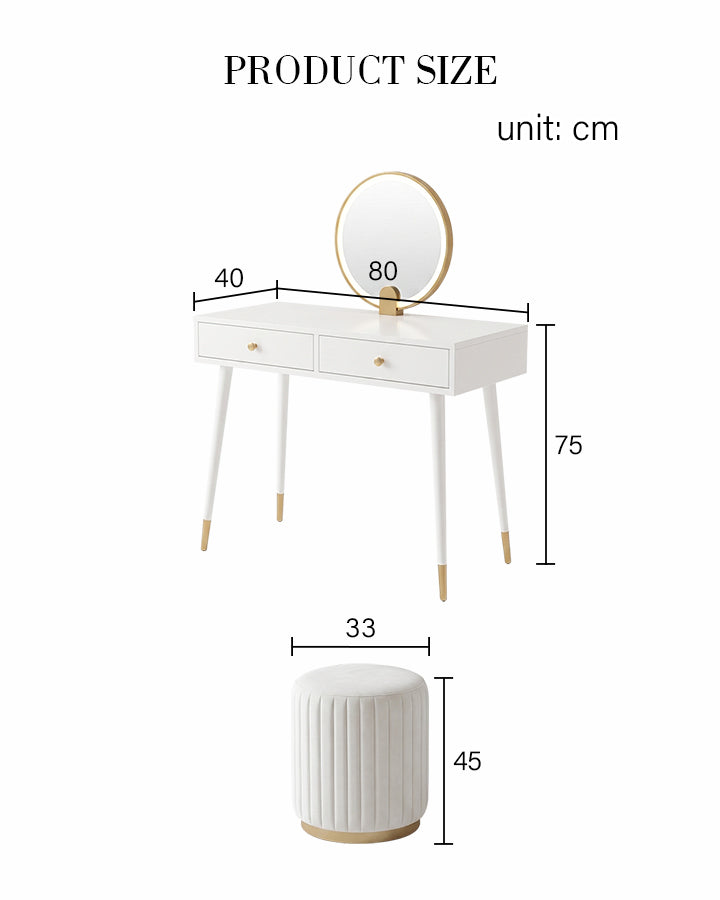 Dressing Table With LED Mirror