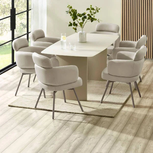 Salvator Rectangular Glass Table 180cm