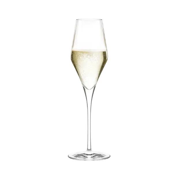 Stolzle Quatrophil Champagne Flutes with LED Base - Set of 2 - In a Gift Box