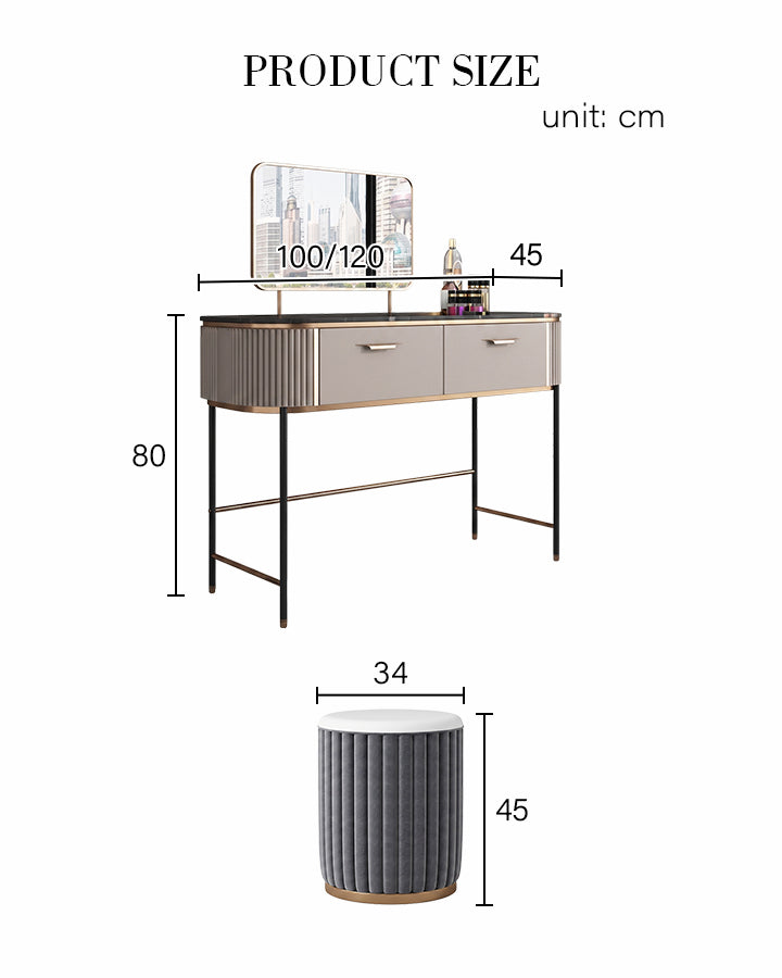 Elmore Dressing Table With Mirror