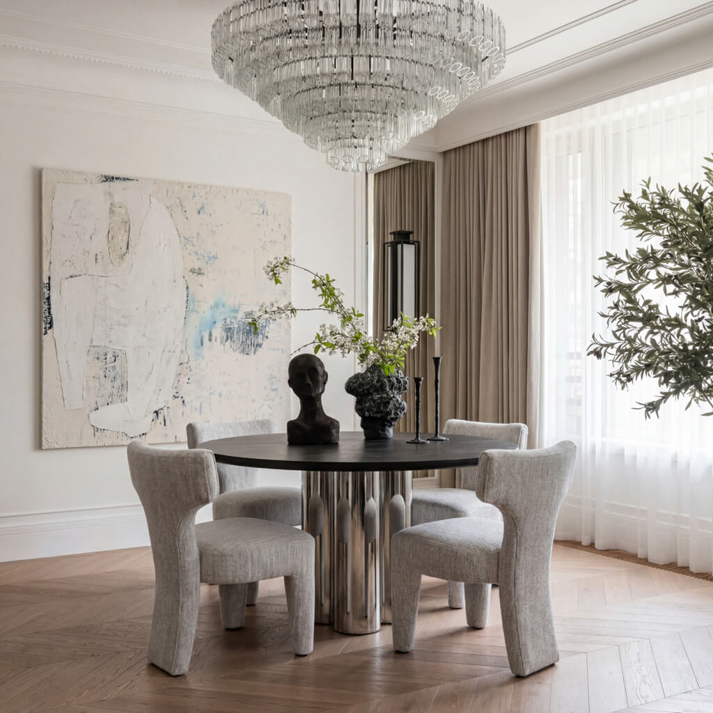 Freya Beige Marl Dining Chair
