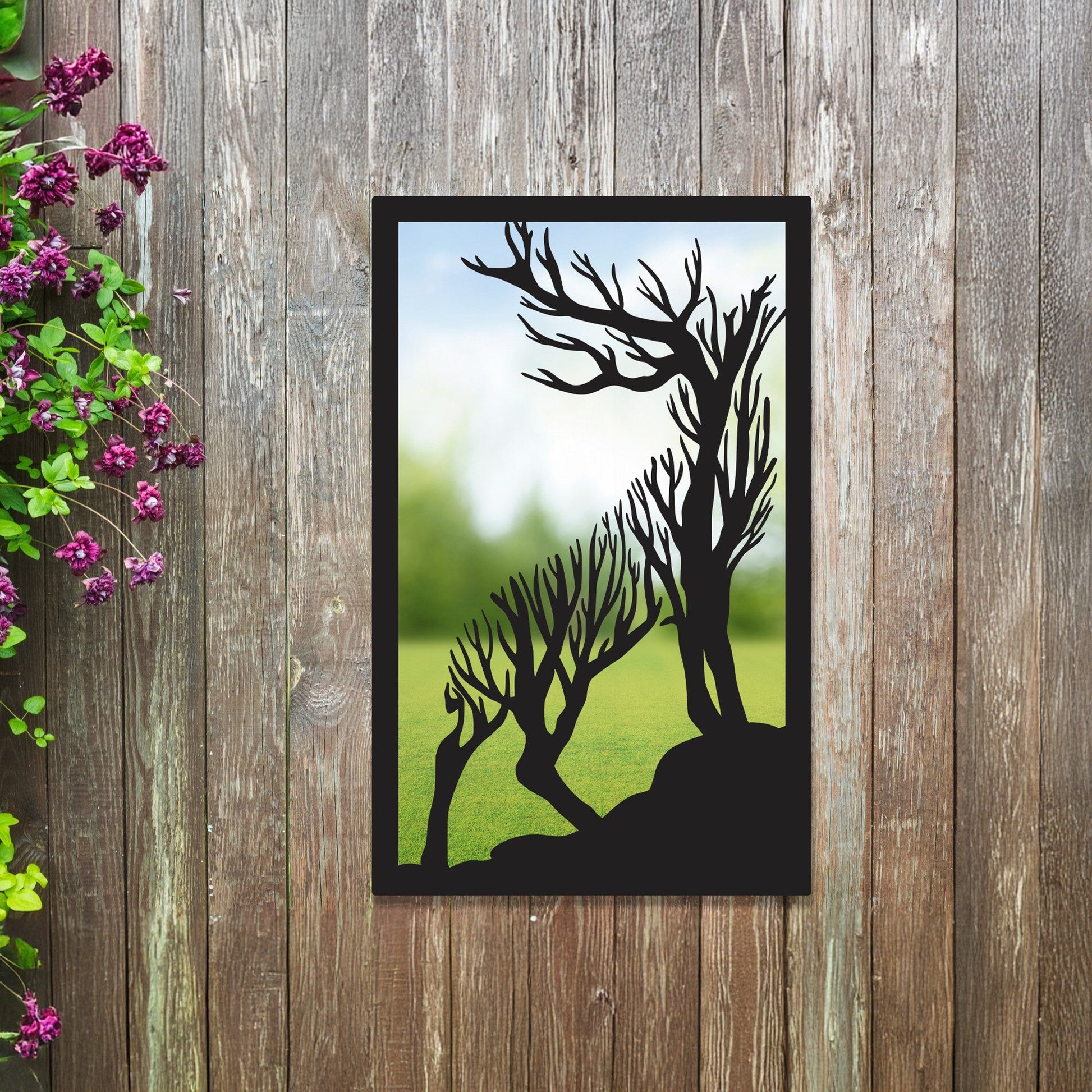 Roaring Stag Garden Mirror