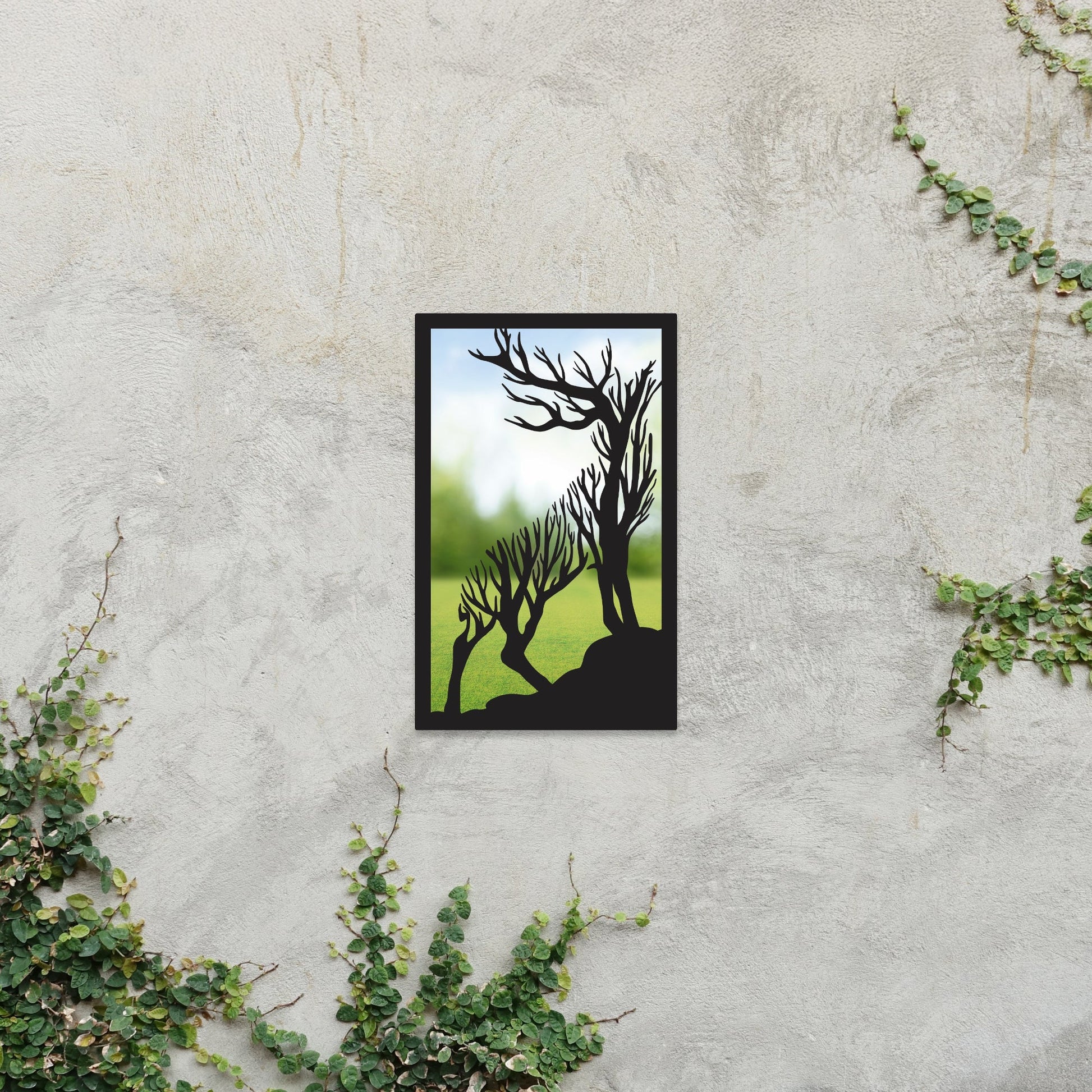 Roaring Stag Garden Mirror