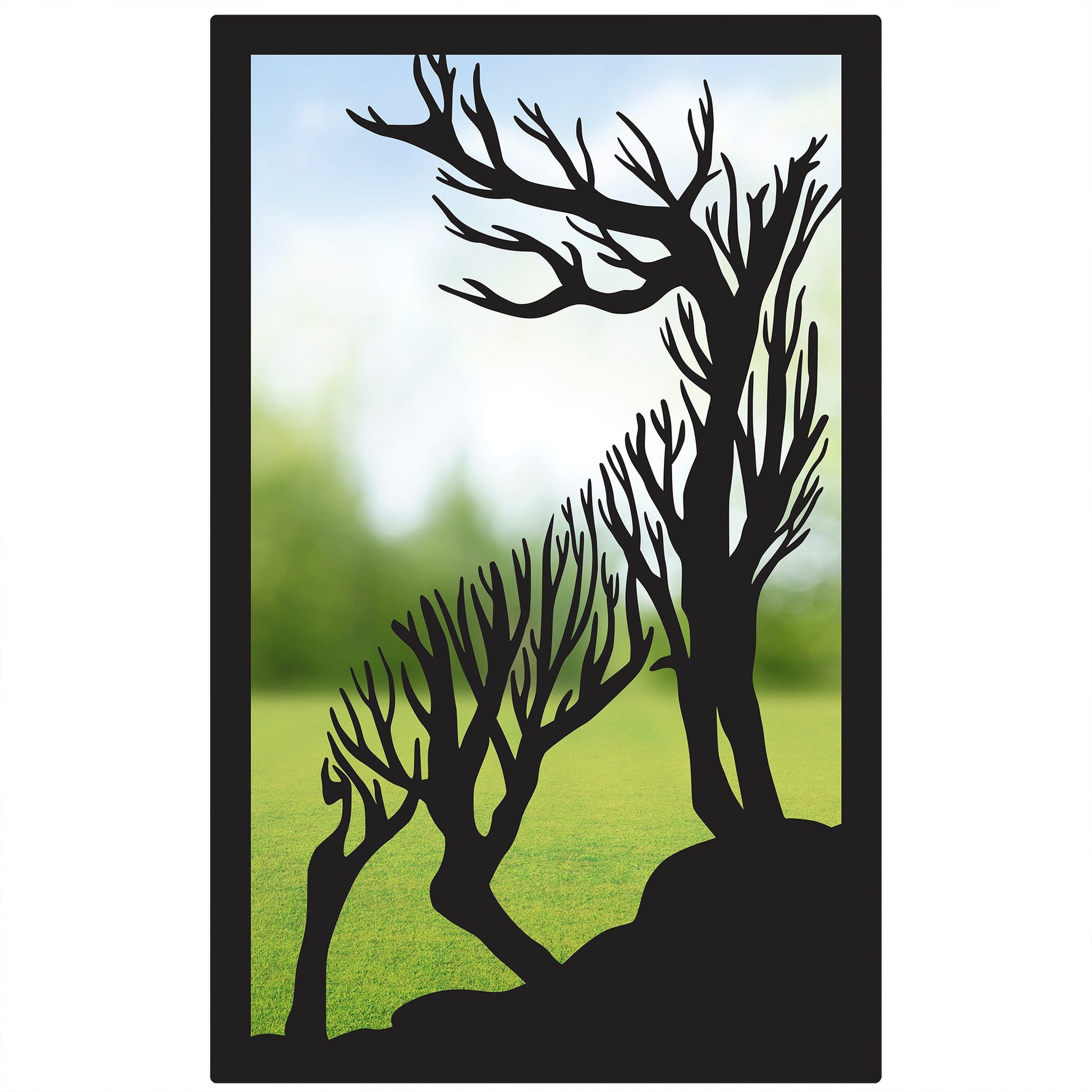 Roaring Stag Garden Mirror