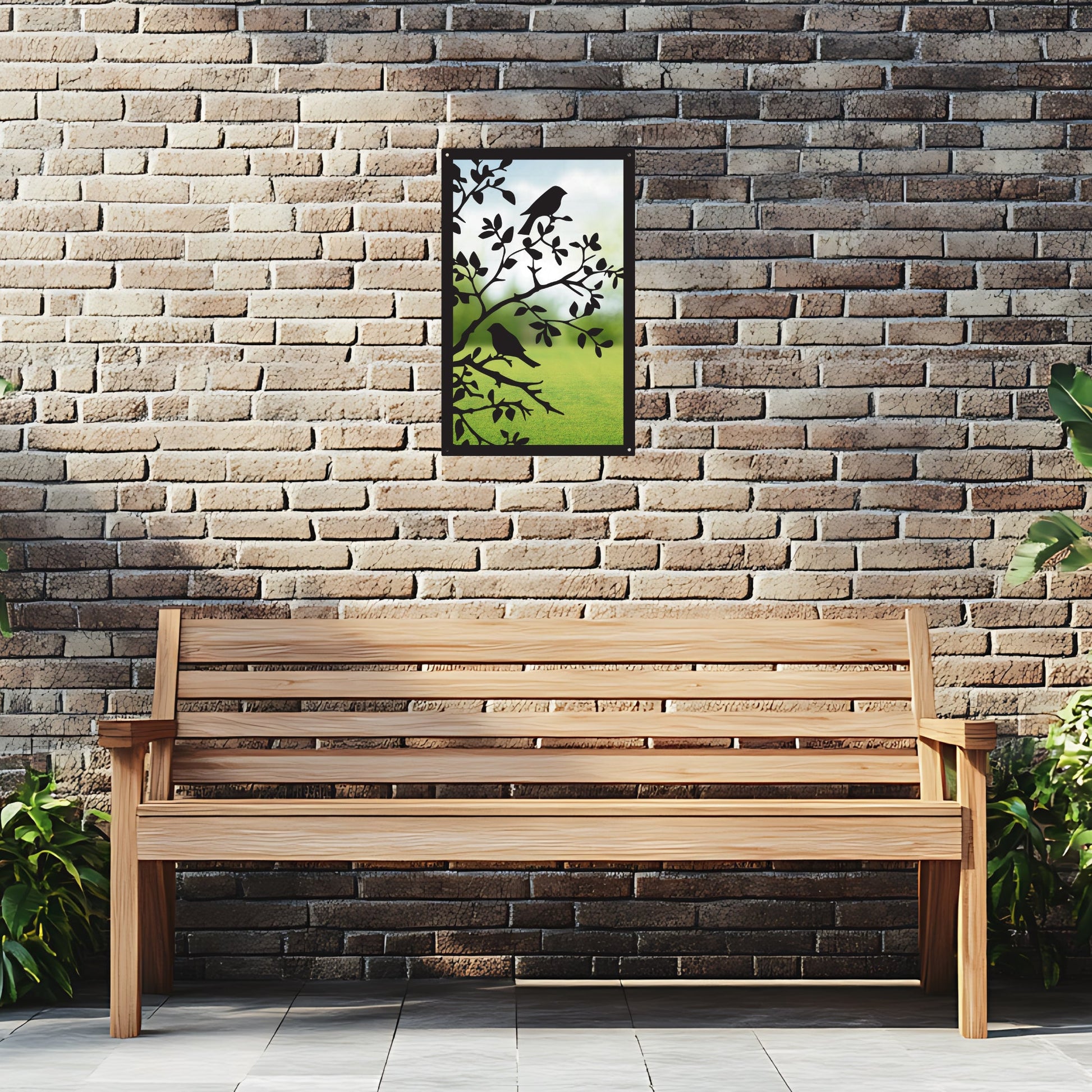 Song Birds Garden Mirror