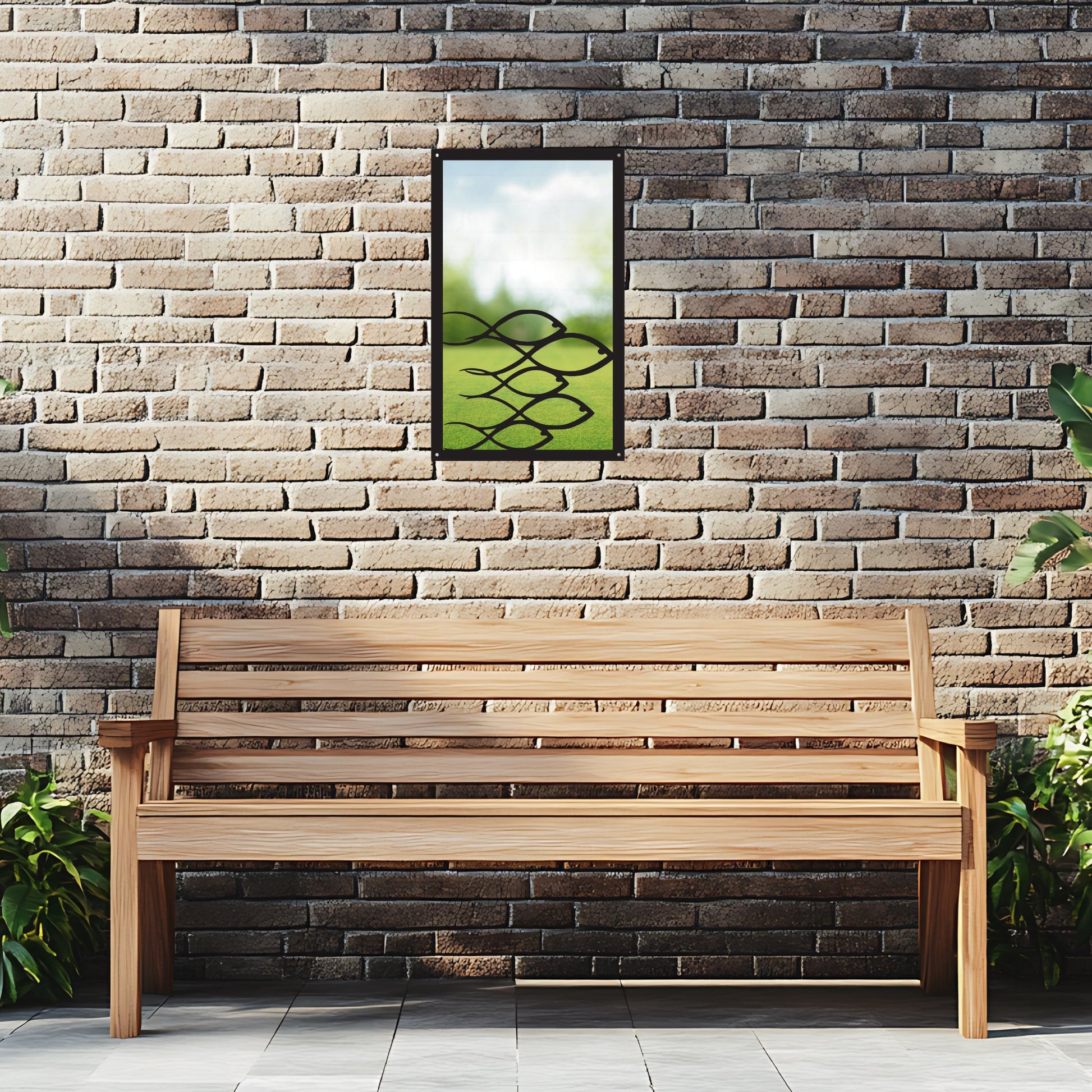 Swimming Fish Garden Mirror
