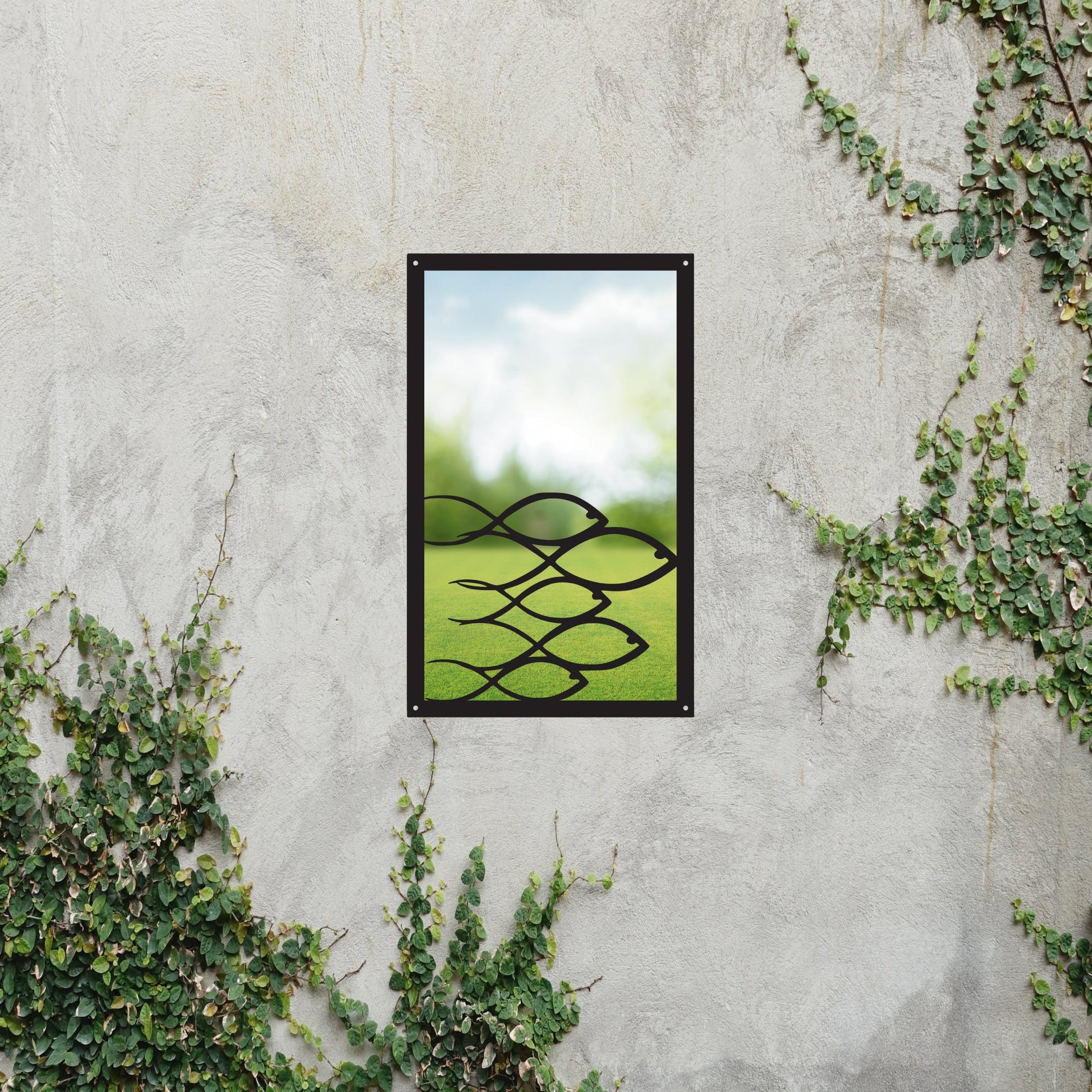 Swimming Fish Garden Mirror