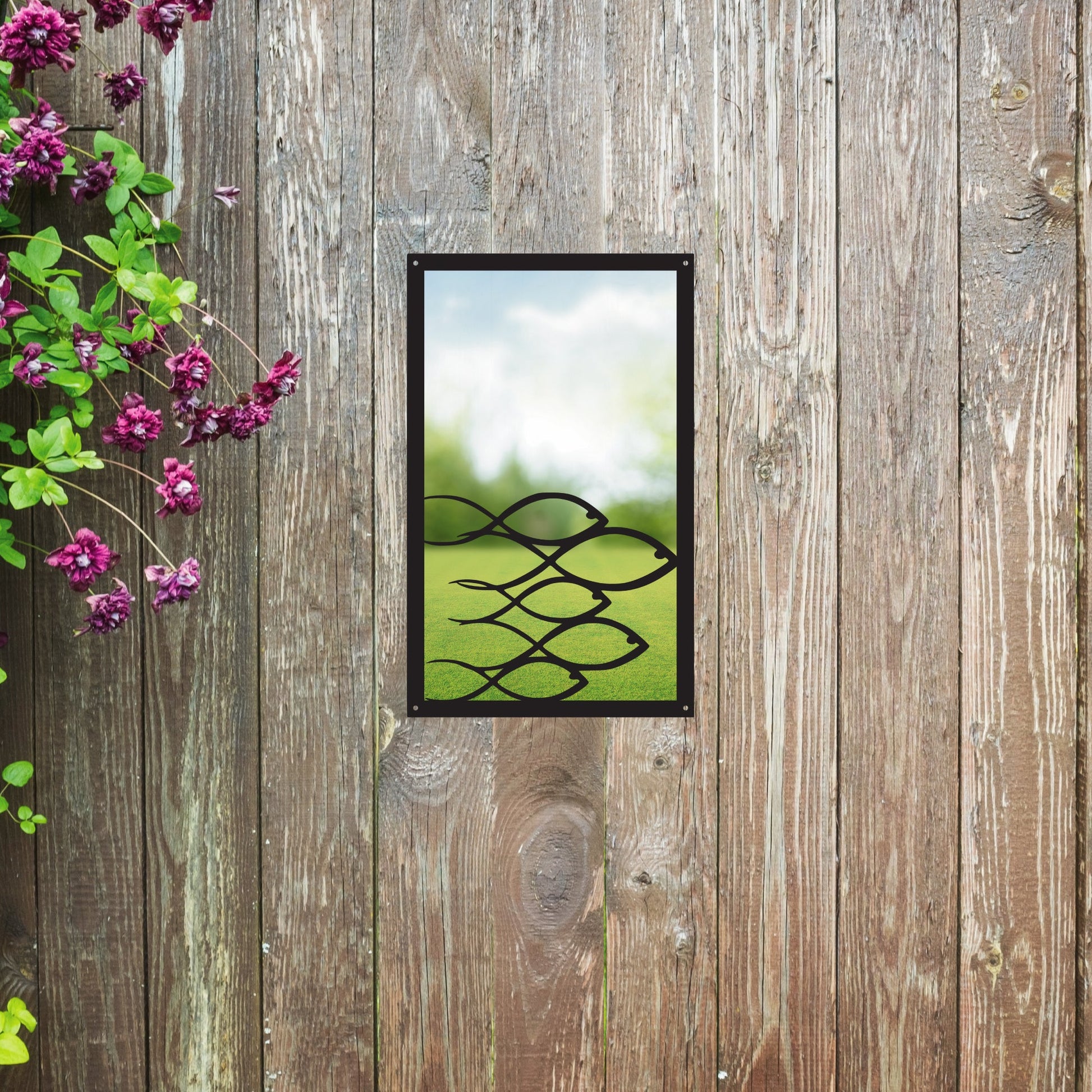 Swimming Fish Garden Mirror