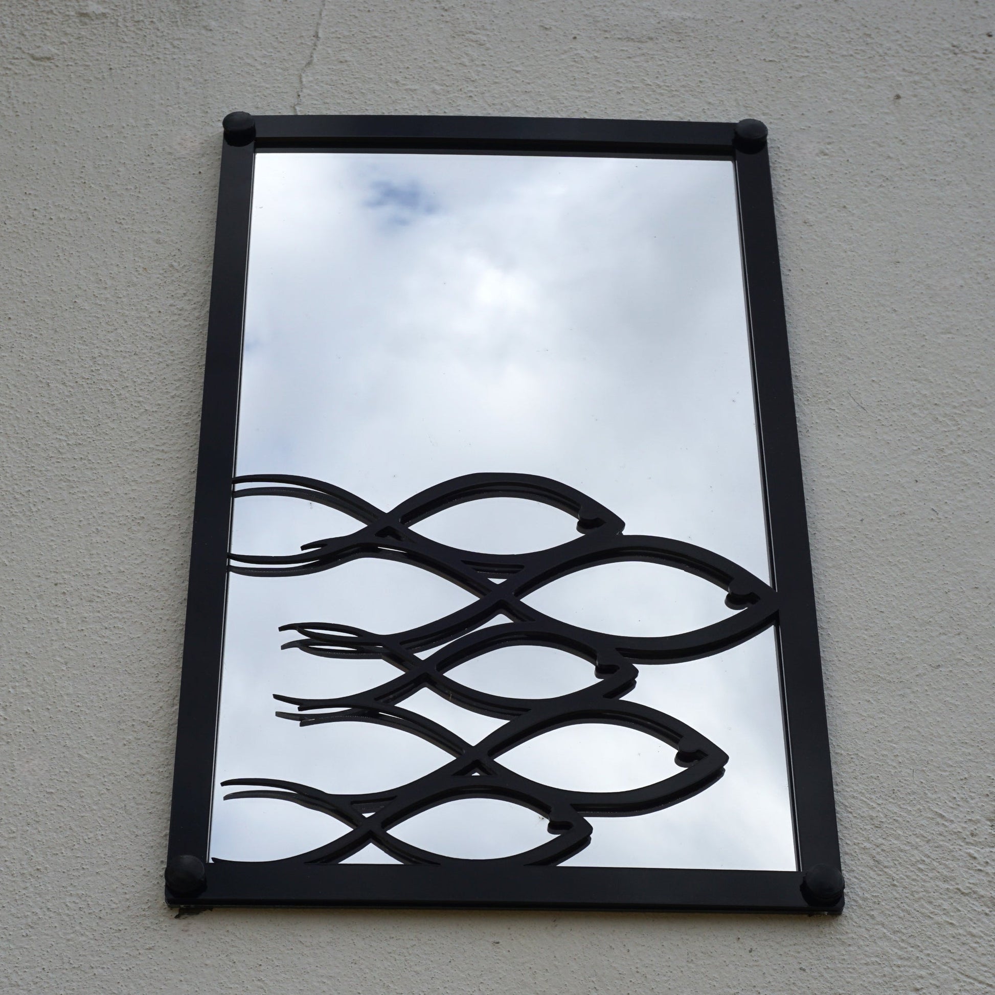 Swimming Fish Garden Mirror