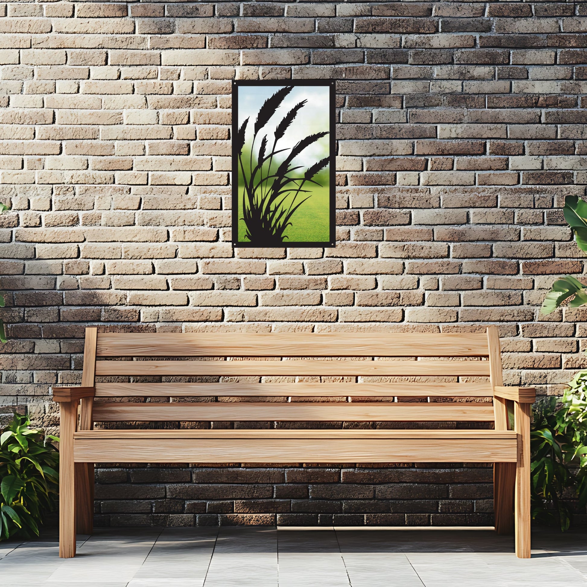 Grasses in the Wind Garden Mirror