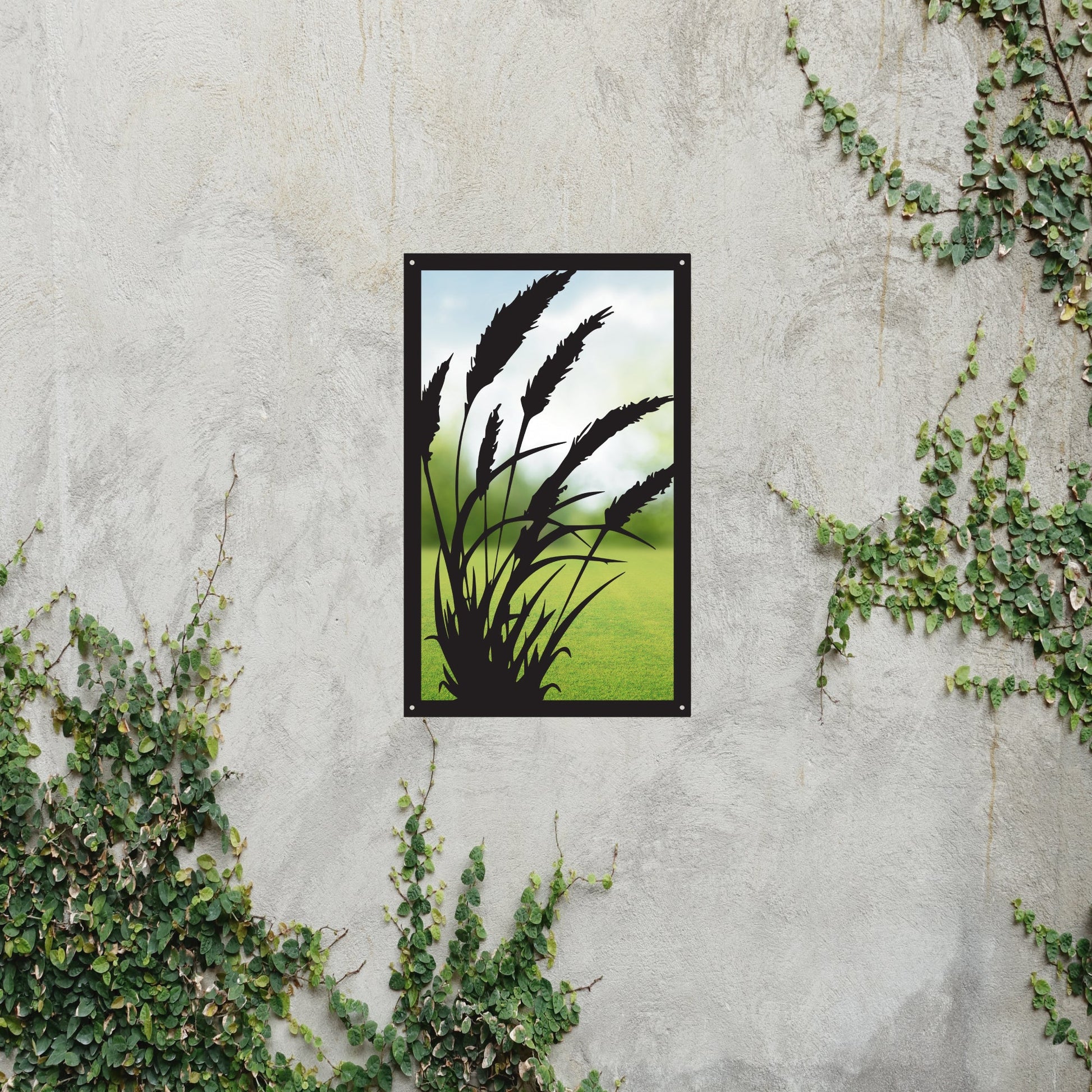 Grasses in the Wind Garden Mirror
