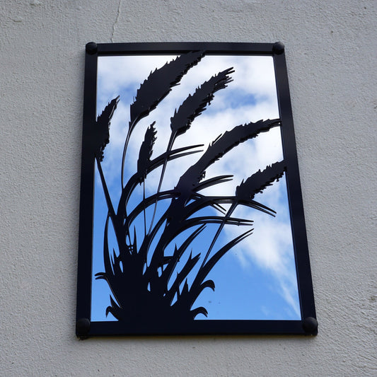 Grasses in the Wind Garden Mirror
