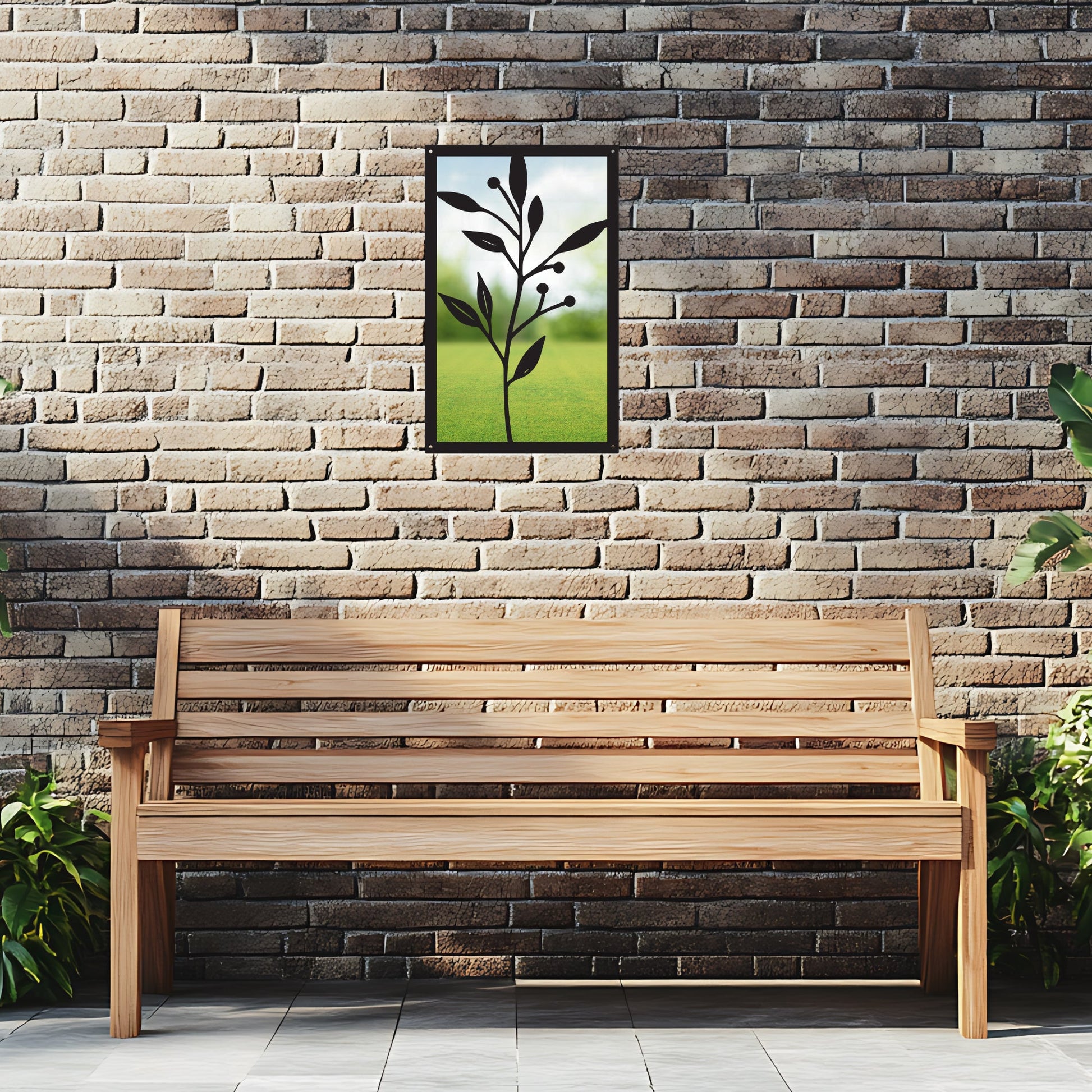 Olive Branch Garden Mirror