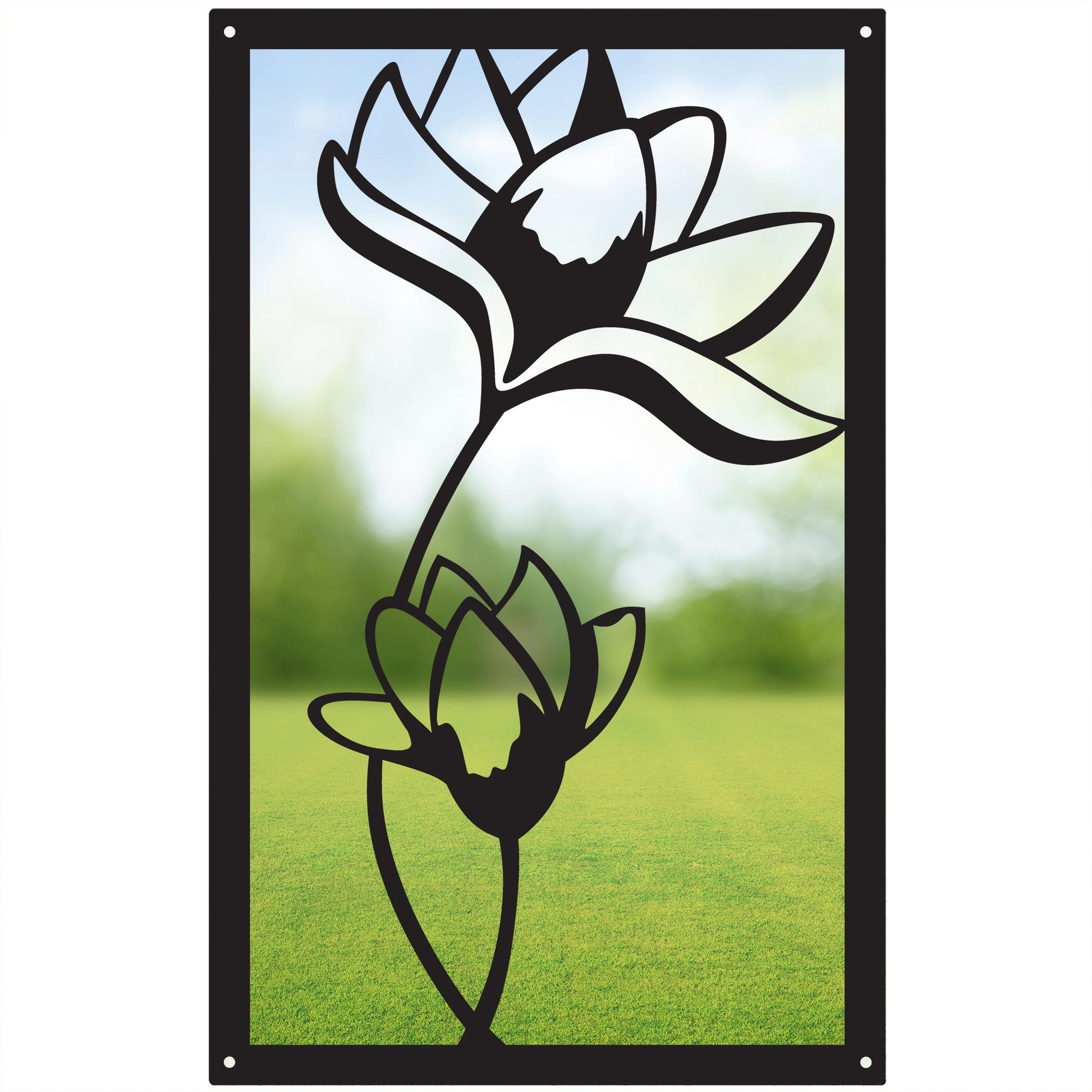 Lotus Flower Garden Mirror
